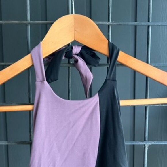 NWT - XXS - Athleta - Black/Pink - ASYM ColorBlock One Piece Swimsuit - Picture 2 of 7